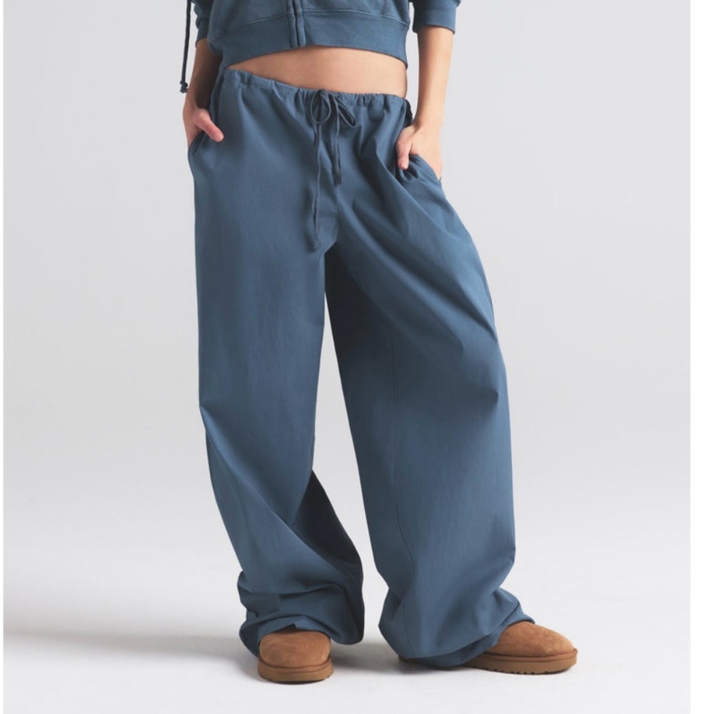 SKIMS Cotton Poplin Pants | Harbor Blue 💙 (NWT, Runs big can fit up to L)